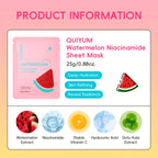 Face Sheet Mask with 20 Pack, 20pcs, Masks QUIYUM Watermelon Niacinamide - product gallery image 2