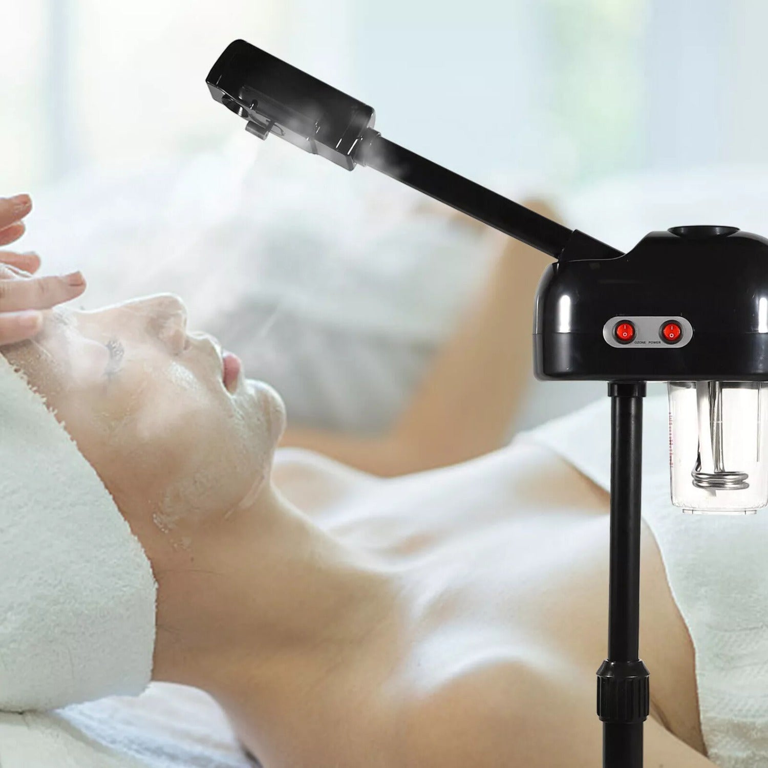 Facial Steamer with Adjustable Height, Plastic for practical home use - product gallery image 11