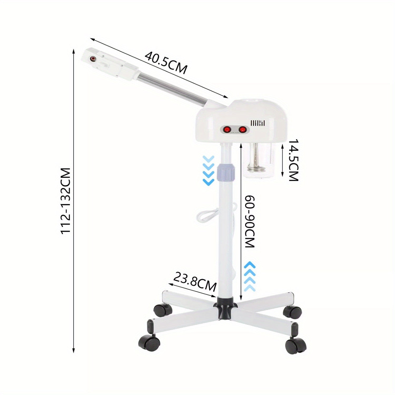 Facial Steamer with Adjustable Height, Plastic for practical home use - product gallery image 3
