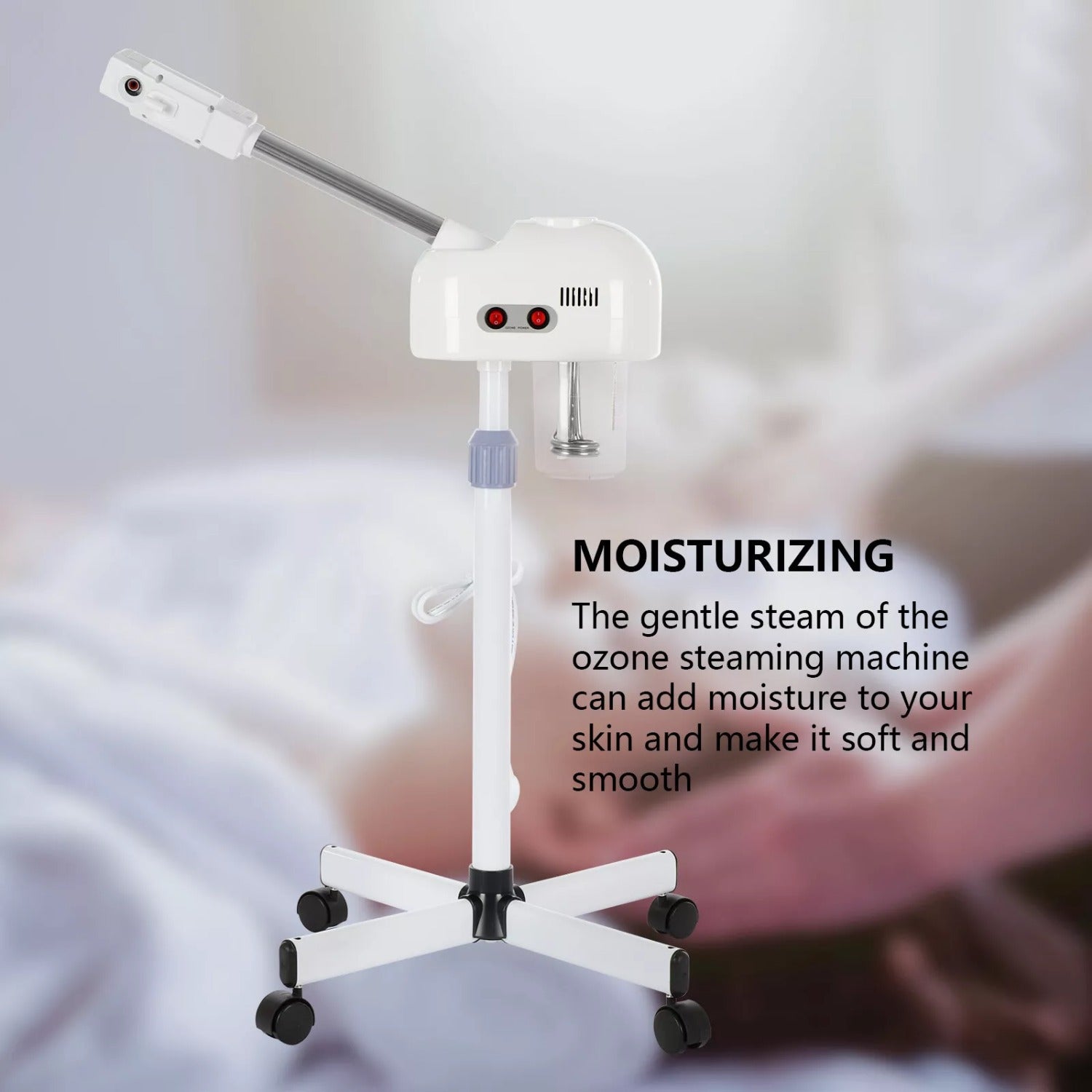 Facial Steamer with Adjustable Height, Plastic for practical home use - product gallery image 5