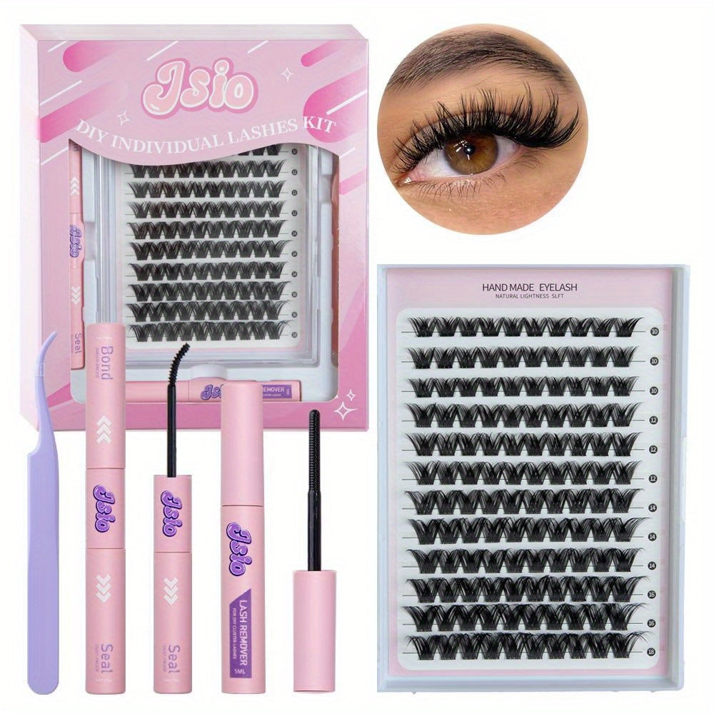 False Eyelashe with 18mm, DIY Lash Extension Kit Beginners Cluster - product gallery image 6