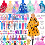 Fashion Doll with Plastic, 50 Piece, Kids, Piece Clothes Accessories 11.5 Inch Princess - product gallery image 3