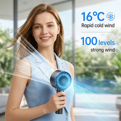 3600mAh Portable Handheld Fan, High Speed Turbo Cooling Pocket Fan, Rechargeable Personal Mini Fan, Up to 30Hrs Working Time, Lightweight Fan for Travel Outdoor Indoor, Black