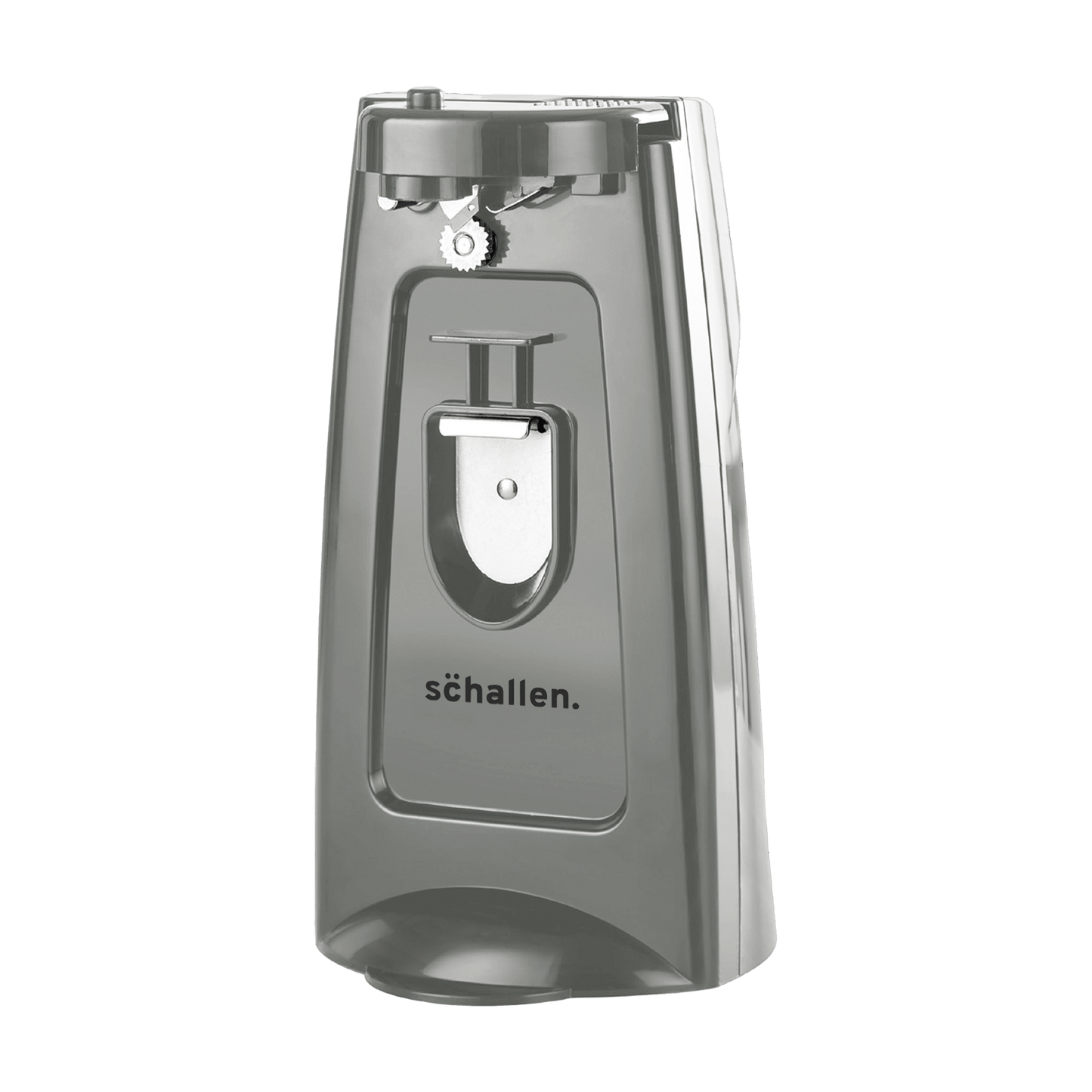 Schallen Electric Can Opener Automatic 3-in-1 Kitchen Appliance with Hands-Free Can Opening, Built-In Bottle Opener & Knife Sharpener | Electric Tin Opener for Easy Opening Cans, Jars, and Bottles | Hidden Power Cord Storage | Stainless Steel Durable Kitc