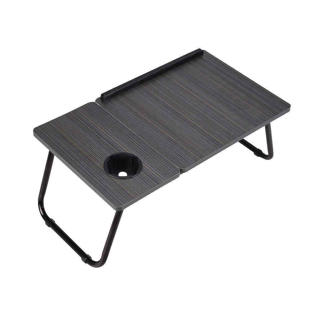 Laptop Computer Desk Portable Foldable Notebook Table Tablet Stand 5-Position Adjustable Tilt Height Over Sofa Tables With Cup Holder Bed Table Lazy Desk Reading Study Desk Breakfast Tray Knee Table 23.05*12.8*9.45 Inches