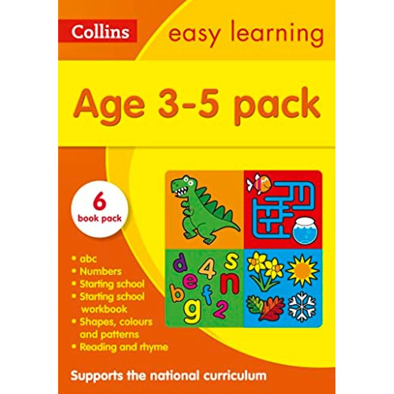 Collins Easy Learning Starter Set Ages 3 to 5: Perfect for Home Learning – Fun and Educational Preschool Books for Early Childhood Development