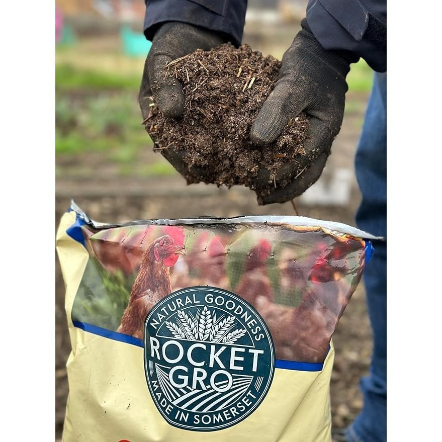 Rocket Gro Chicken Manure 20L Natural Garden Growing Medium and Soil Conditioner
