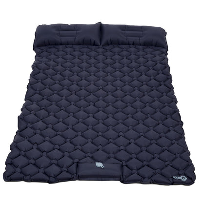 Camping Double Sleeping Pad - Ultra-Light Camping inflatable sleeping pad with Foot Pump, Compact Inflatable Portable Mat for Backpacking, Hiking, Car Travel, Beach, And Tent