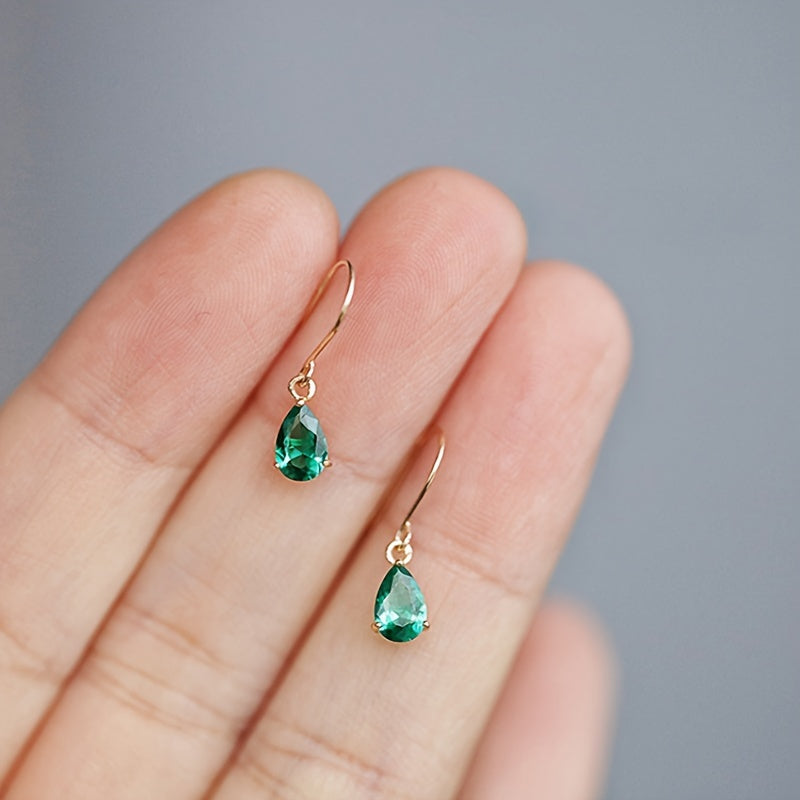 S925 Silver Waterdrop Hook Earrings