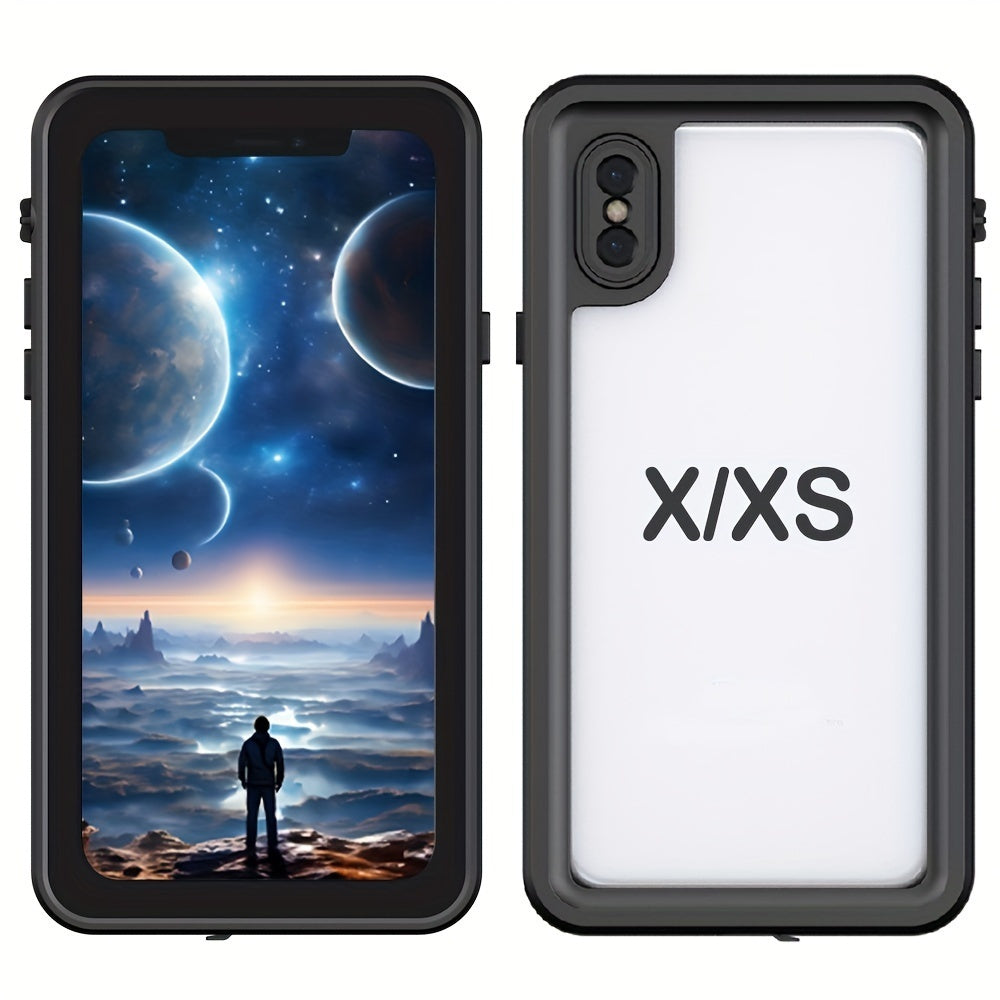 Waterproof Case For iPhone X XR XS Max 360° Full Body Protection Shockproof Dustproof Snowproof Drop proof Built-in Screen Protective Phone Case