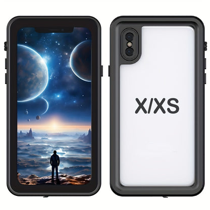 Waterproof Case For iPhone X XR XS Max 360° Full Body Protection Shockproof Dustproof Snowproof Drop proof Built-in Screen Protective Phone Case