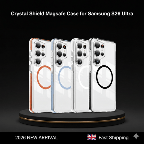 Clear Protective Phone Case for S26 Ultra-Style Smartphones, Transparent Slim Cover with Shock-Resistant Edge Protection
