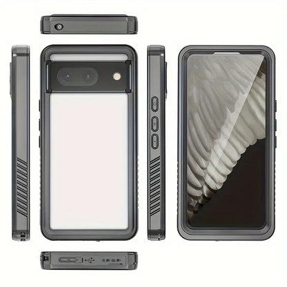 For Google Pixel 7 8 Pro 7A 8A - IP68 Waterproof Case 360° Full Body Case Shockproof Dustproof Drop-proof Built-in Screen Protector Phone Case