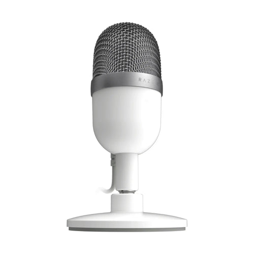 Razer Seiren Mini Condenser USB Microphone for Streaming, Podcasts & Video Calls | Ultra-Compact Desktop Microphone with Super Cardioid Characteristic | Integrated Shock Mount & Stand | Plug-And-Play Via USB | Clear Voice Recording Without Interference