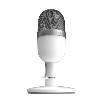 Razer Seiren Mini Condenser USB Microphone for Streaming, Podcasts & Video Calls | Ultra-Compact Desktop Microphone with Super Cardioid Characteristic | Integrated Shock Mount & Stand | Plug-And-Play Via USB | Clear Voice Recording Without Interference