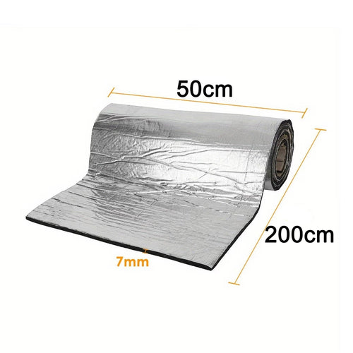Car Sound Deadening Mat 7mm 2mx0.5m Roll Foam Self-Adhesive Car Noise Control Acoustic Dampening Mat