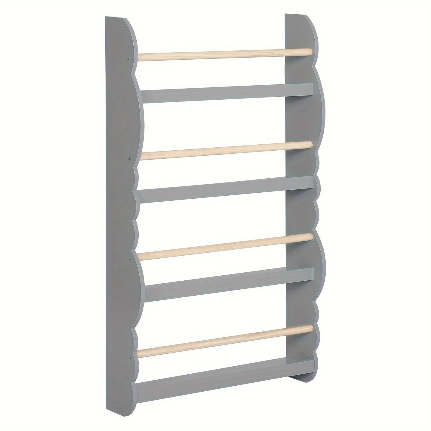 1pc Bookshelf Ledge | Book Organizer with Bookshelves, Pine E1 MDF, Green, Cubby Shelf, Freestanding, Suitable for Various Room Types