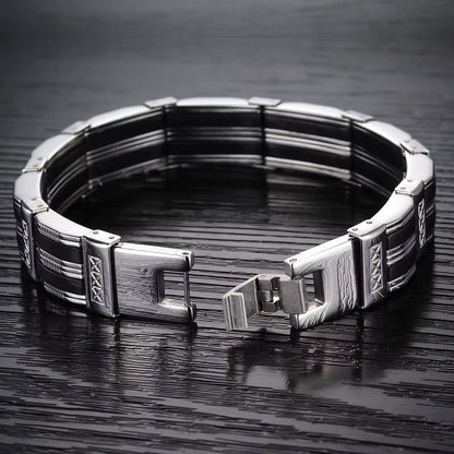 European and American Style Jewelry, Fashionable New Men's 304 Stainless Steel Bracelet, Student-style Gift