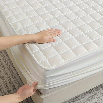1pc Waterproof Mattress Protector Fitted Sheet, Made from High-Quality Materials, Soft, Breathable, And Comfortable. Ideal for RV Additions And Bedding, Suitable for Bedrooms, Guest Rooms, Or Rvs. Usable in All Seasons