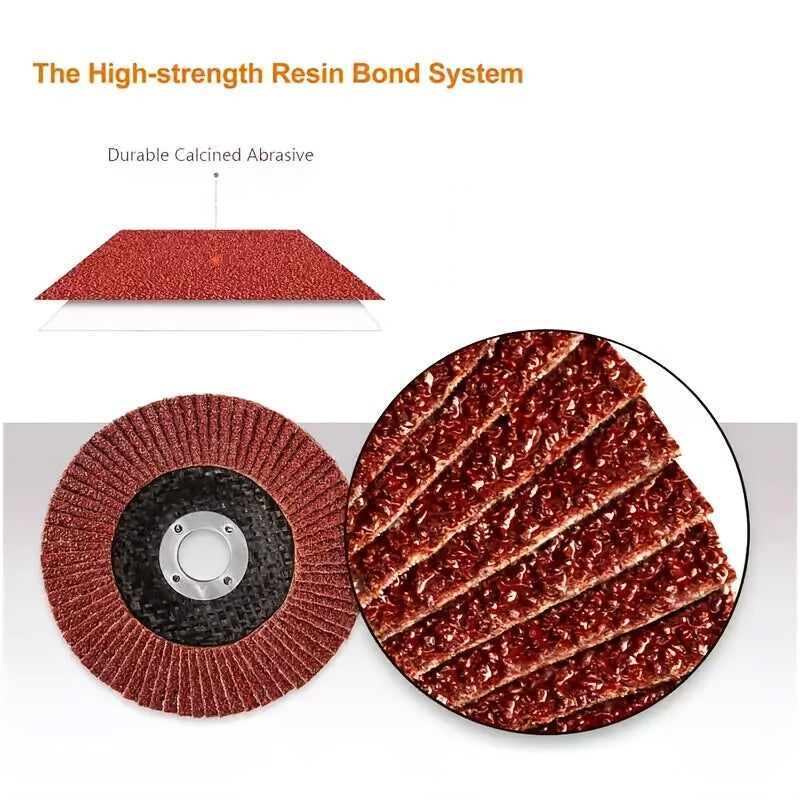 20pcs Flap Discs Mixed Grits 40/60/80/120 Flap Grinding & Sanding Disc Set | 11.43cm Grit for Angle Grinders, Aluminum Oxide Material