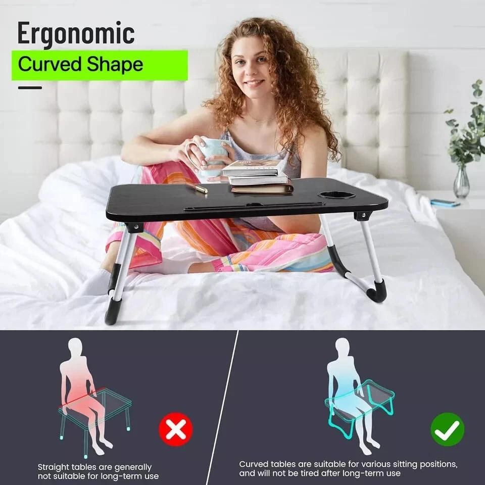 Portable Table Folding Laptop Computer Bed Tray Breakfast Reading Lap Desk Stand