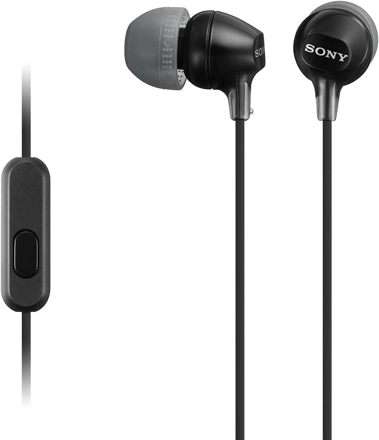 Sony MDR-EX15AP Earphones With Smartphone Mic And Control - Available in Black / White / Blue