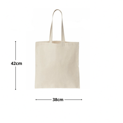 20pcs Natural Color Cotton Tote Bags – Blank Reusable Cotton Bags with Handles – Ideal for Printing, Sublimation, DIY Crafts, Grocery, Shopping, Gift & Event Use Pack of 20