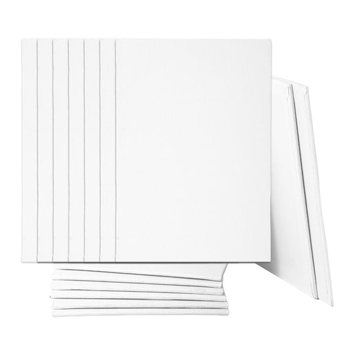 Canvas Boards 15 Pack 12x18cm Blank White Panels for Acrylic Oil Watercolour Painting Art Supplies for Artists Students Home Decoration