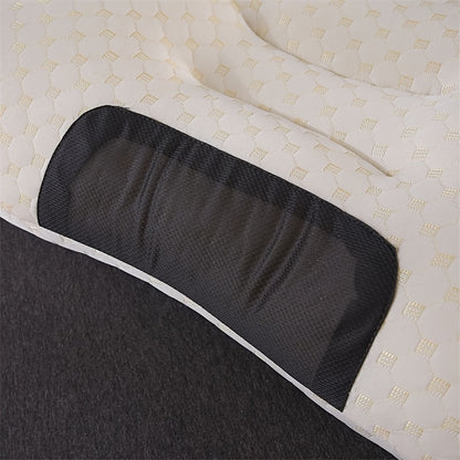 2pcs High-Quality Compact Low Profile Pillow Suitable for All Four Seasons - A Neck Pillow That Is Machine Washable, Breathable, Soft, And Comfortable, Providing Ultimate Comfort And Relaxation - Perfect for Side And Back Sleepers-1900G