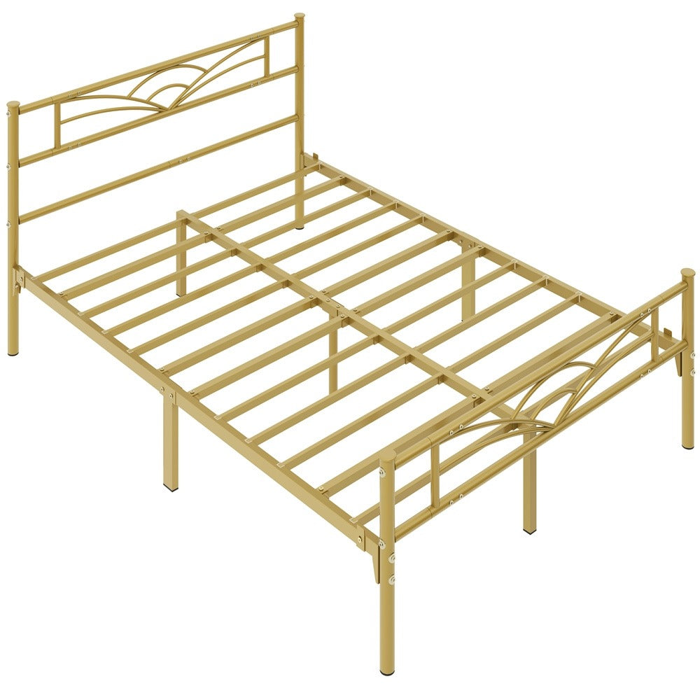Metal Platform Bed Frame Single Double King – 363kg Heavy Duty, Anti-Slip Slats, Squeak-Free, No Box Spring Needed | 4 Colours | Free UK Delivery