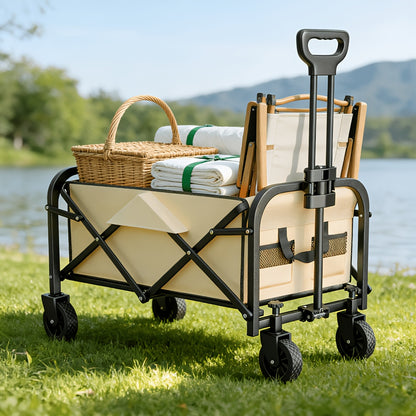 Outdoor Multi-functional Camping Folding Trolley for Household Use, with A Load Capacity Of 200kg. It Is Sturdy And Durable with Extremely Strong Load-bearing Capacity, for All Terrains. It Can Be Used In Various Scenarios Such As At Home