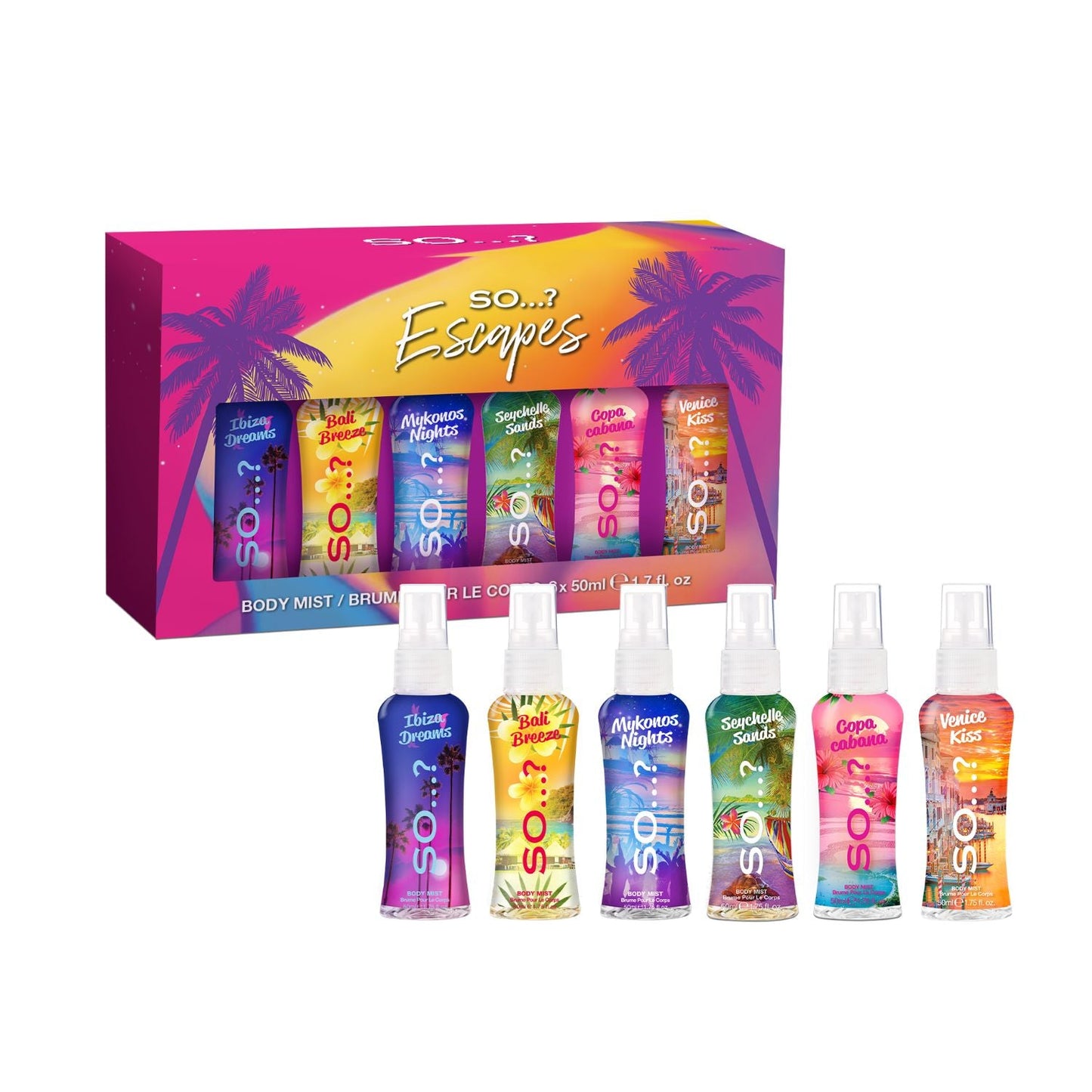 So…? Escapes Grande Gift Set – 6 x 50ml (Summer in a Box)