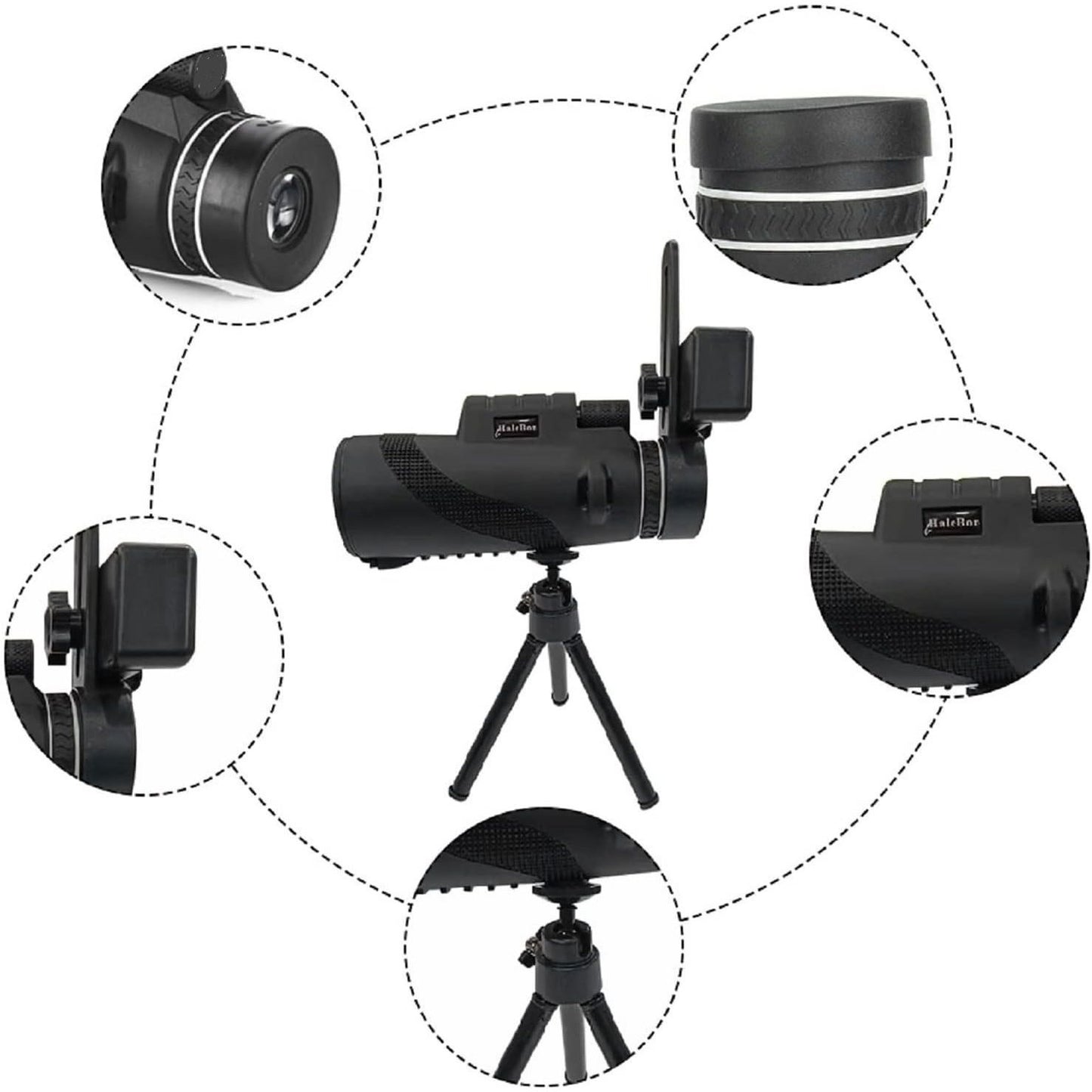 Astronomical Telescope, Refractor Telescope with Tripod Astronomy Starter Scope