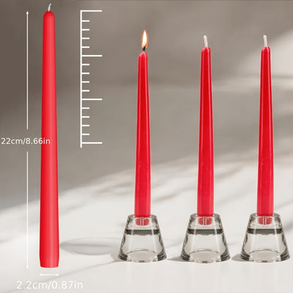50-Pack Long Taper Candles, Unscented Dinner Candles, Suitable for Candle Holders, Elegant Ivory Taper Candles for Wedding Table Decor, Formal Dinners, and Romantic Decorations, Graduation Season Gifts, Gifting, Women's Preference