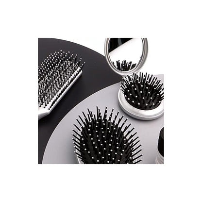 Professional 16pcs Hair Care Kit Set Features Curling Brush Paddle Brush Styling Brush Butterfly Clips a Compact Brush Mirror and Hair Bands for Womens & Girls