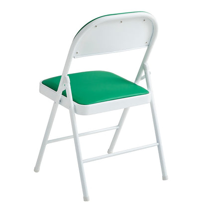 Faux Leather Folding Chairs Set of 4 with Metal Frame & Padded Seat – Foldable Dining, Office & Reception Chairs, Easy Fold & Store, 7 Colours