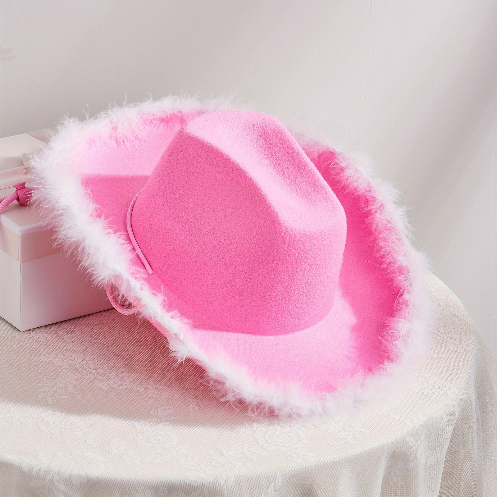 Feather Cowboy Hat with 32cm*42cm*18cm, Women's Eighteen Styles - product gallery image 2