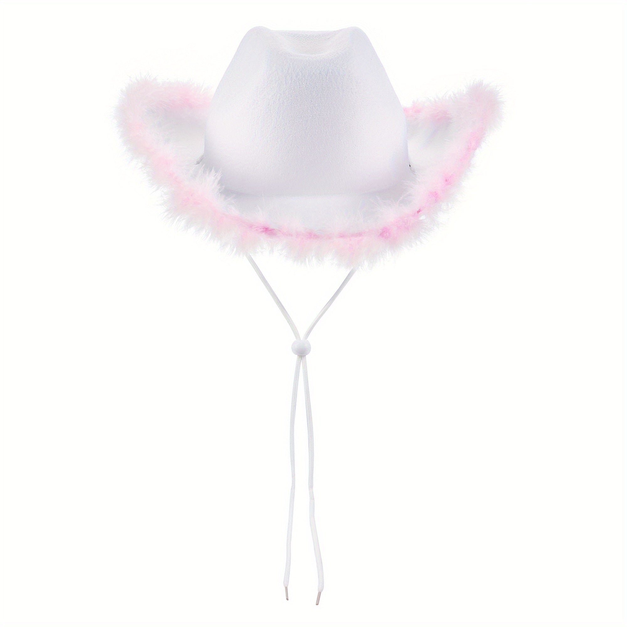 Feather Cowboy Hat with 32cm*42cm*18cm, Women's Eighteen Styles - Pink 4, 32cm*42cm*18cm option