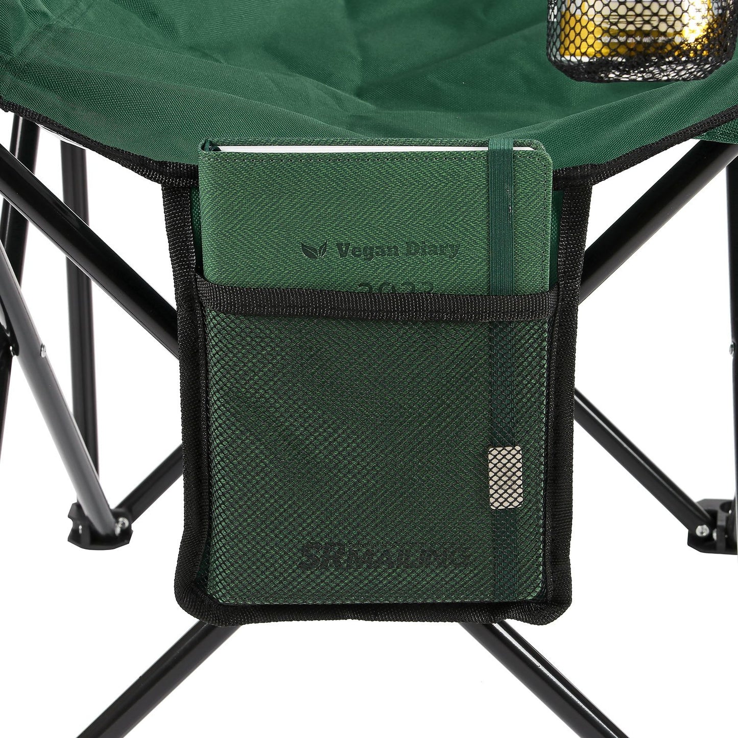 Taylor & Brown Set of 2 Lightweight Folding Camp Chair - Portable Chairs with Cup Holder, Side Pocket and Bag Perfect for Camping, Festivals, Garden, Fishing, Beach and BBQs, Camping Chair