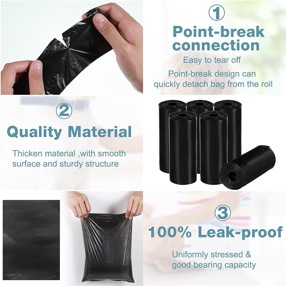 1200pcs/60 rolls Thickened Pet Poop Bag, Easy to Clean, , Perfect for Dog Poop, Pet Poop Bag|Playful Design|Leak Proof Material, Bagp Waste Bags with Dispenser UK