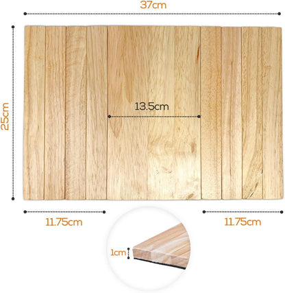 WINSOME Wooden Sofa Arm Tray Foldable Sofa Tray Couch Armrest Table Flexible Arm chair Tray Perfect for Drink Snacks, Magazine, and Remote