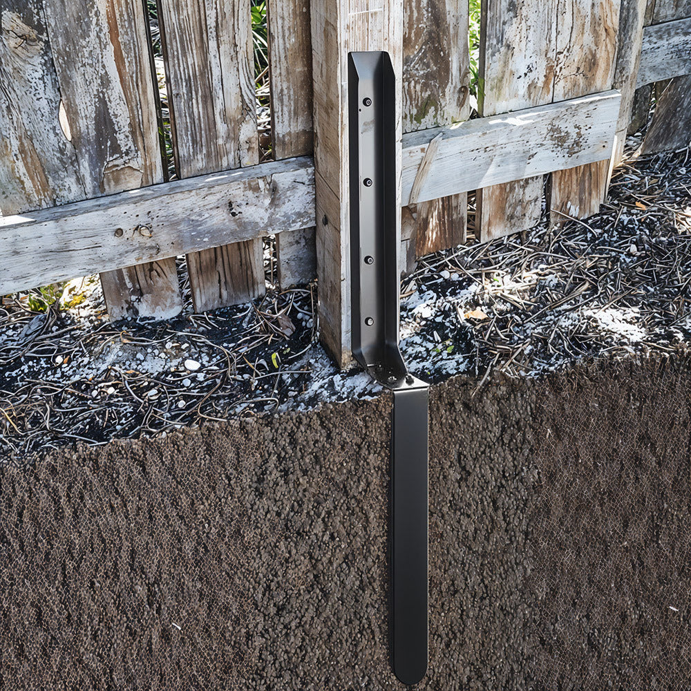 Fence Post Anchor with Metal, Steel Anchors Heavy Duty Ground Spikes - product gallery image 11