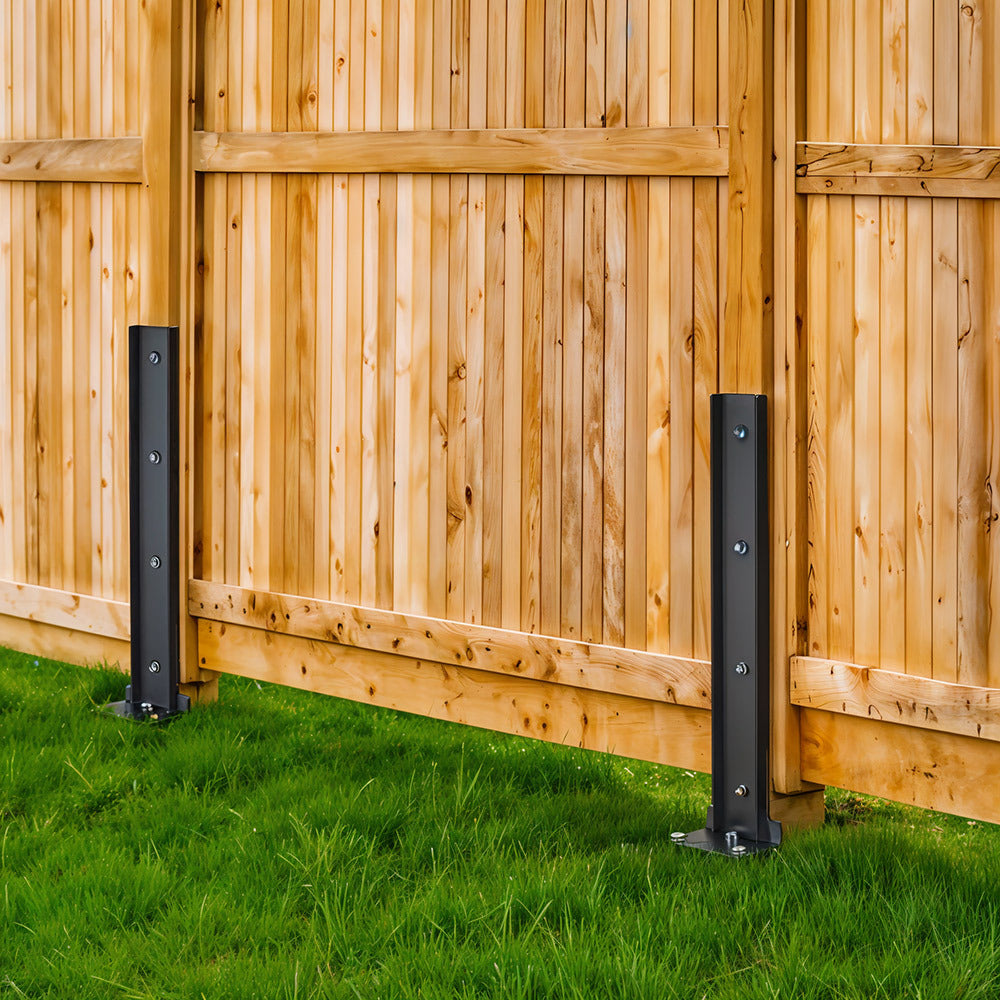Fence Post Anchor with Metal, Steel Anchors Heavy Duty Ground Spikes - product gallery image 2