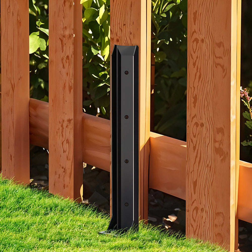 Fence Post Anchor with Metal, Steel Anchors Heavy Duty Ground Spikes - Style A 4PCS 5*10*83cm option