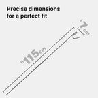 Fencing Pins & Stake with 1.5m, 8mm, 10 Pack, Steel 1.5m Temporary Garden Fence Stakes - product gallery image 4