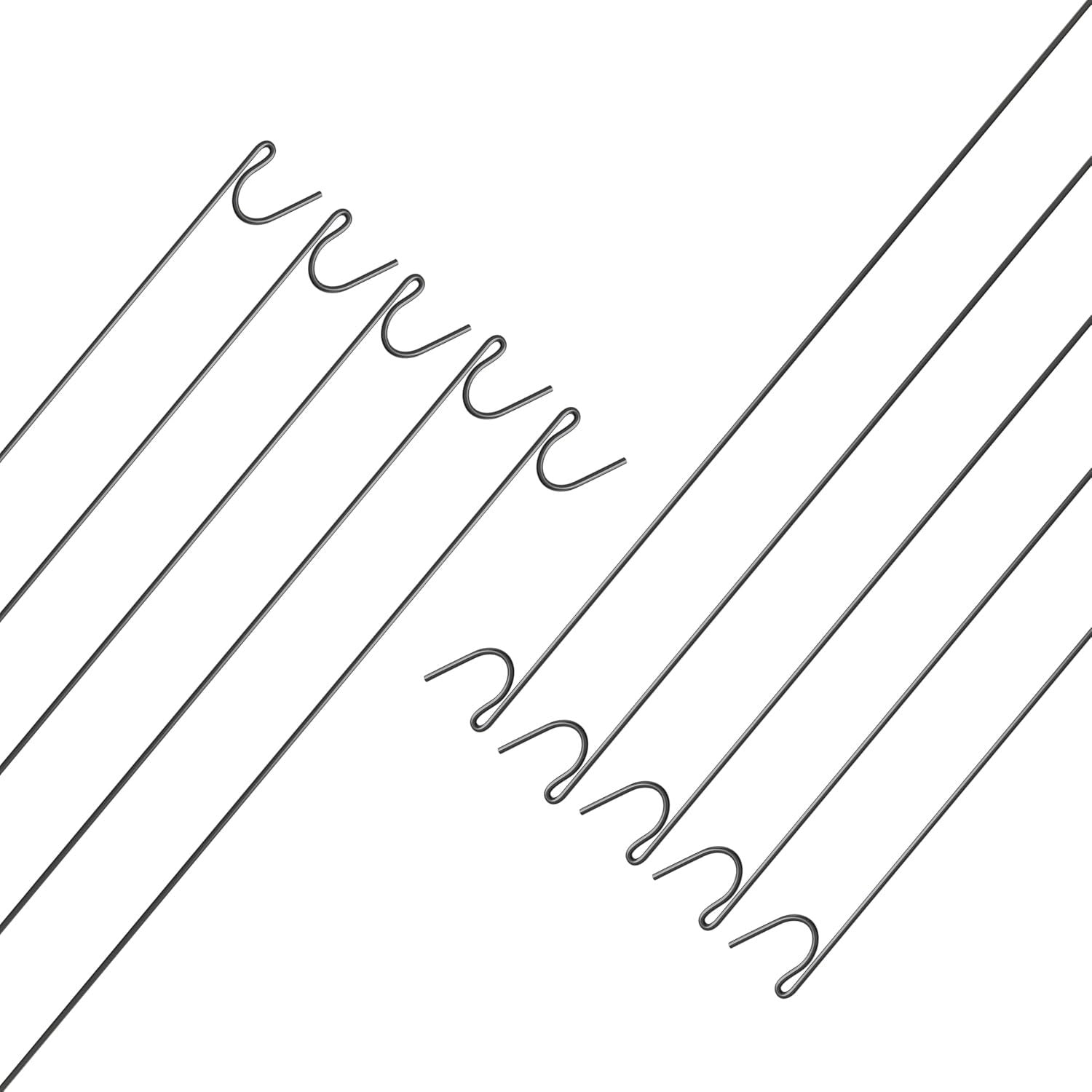 Fencing Pins & Stake with 1.5m, 8mm, 10 Pack, Steel 1.5m Temporary Garden Fence Stakes
