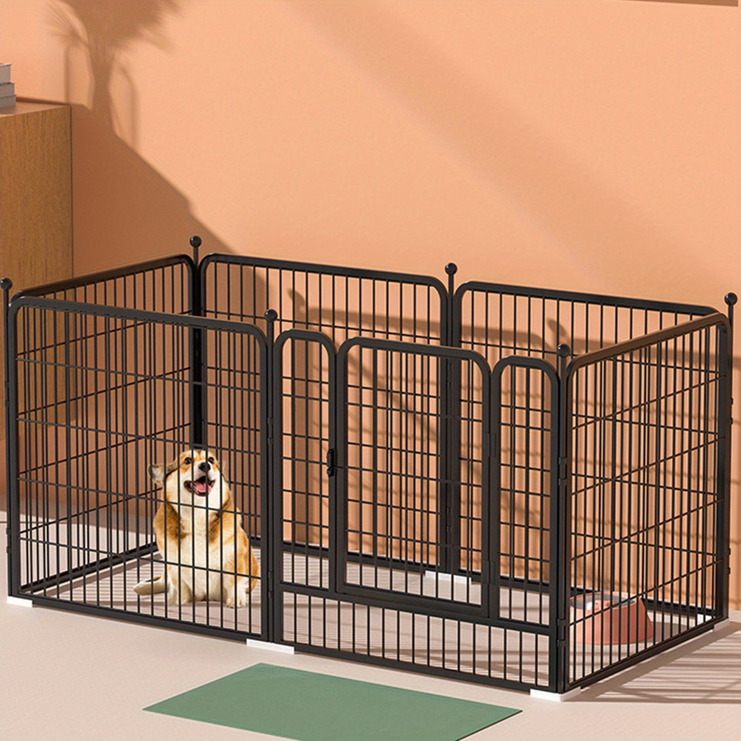 Portable Foldable Dog Gates Dog, Fence  and Medium- Sized Dog Household Fence - Multi- Functional Isolation for Pet Puppy Safety