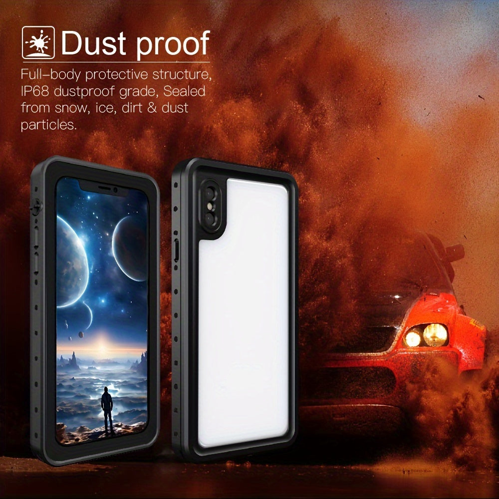 Waterproof Case For iPhone X XR XS Max 360° Full Body Protection Shockproof Dustproof Snowproof Drop proof Built-in Screen Protective Phone Case