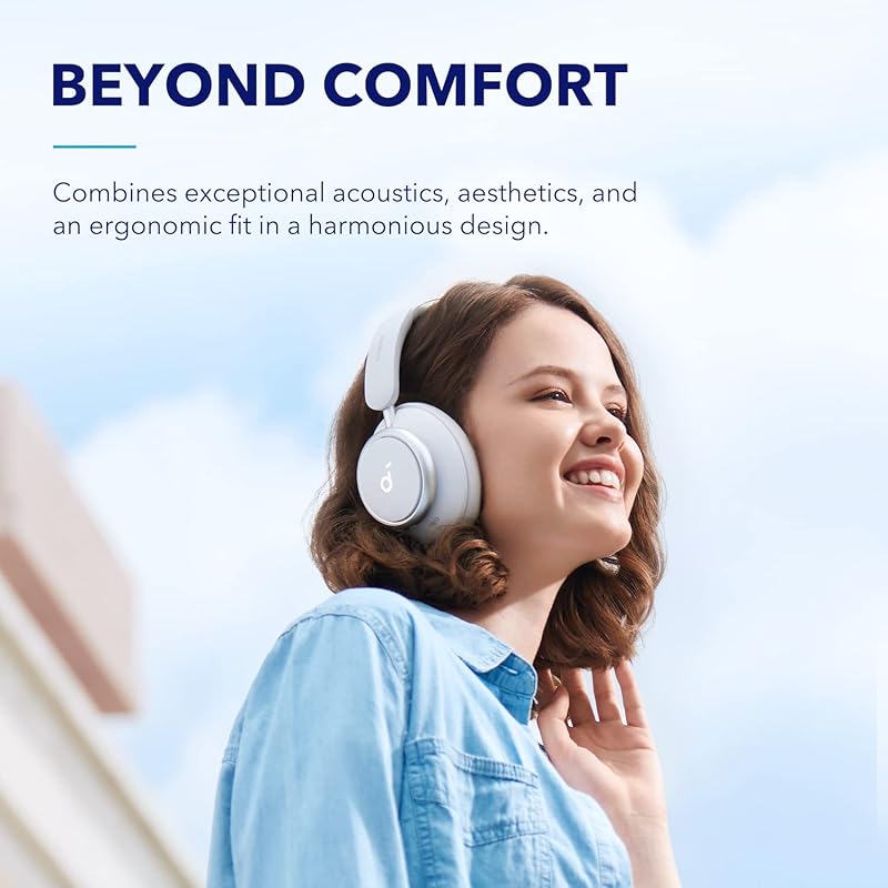soundcore by Anker Space Q45 Adaptive Noise Cancelling Headphones, Reduce Noise By Up to 98%, Ultra Long 50H Playtime, App Control, Hi-Res Sound with Details, Bluetooth 5.3, Ideal for Traveling
