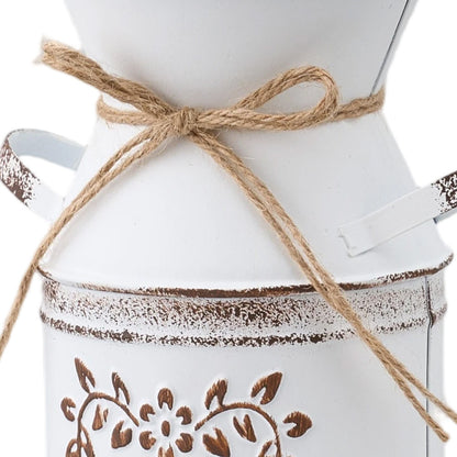 Rustic Metal Pitcher Vase with Heart Cut-Out Detail - lifestyle setting 17